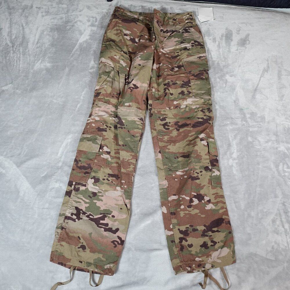 Combat Camo Insect Shield Repellent Apparel Cargo Pants Mens Medium Long 35”